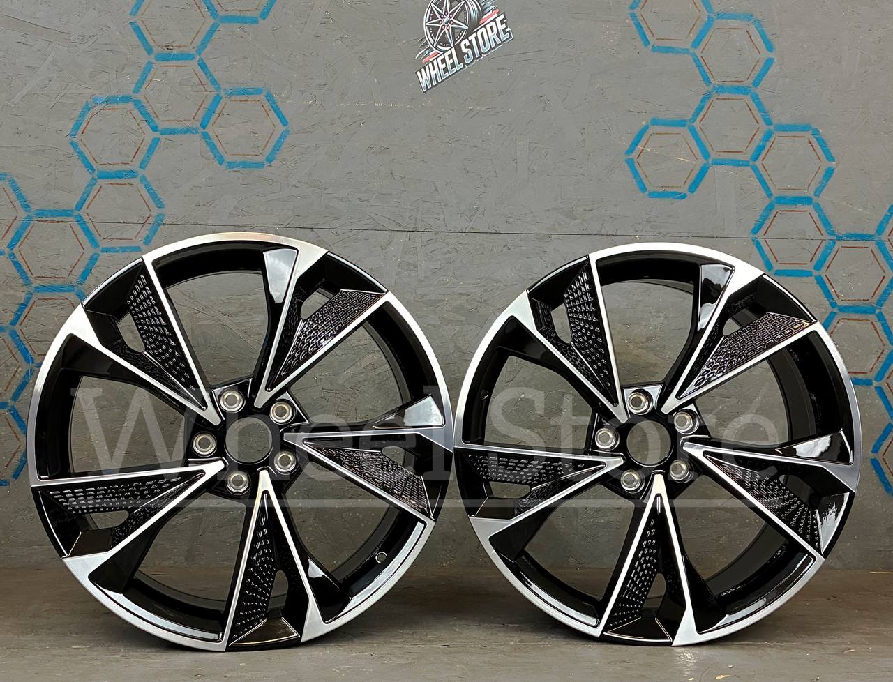 Jantes DY809-AG 19 pouces 5x112 Noir Face Polie
