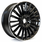 Jantes M-B590 19 pouces 5x112 Noir Lip Poli Brillant