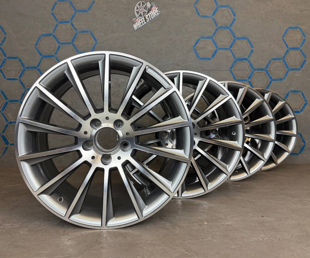 Jantes DY138-L 18 pouces 5x112 Gun Metal Face Poli